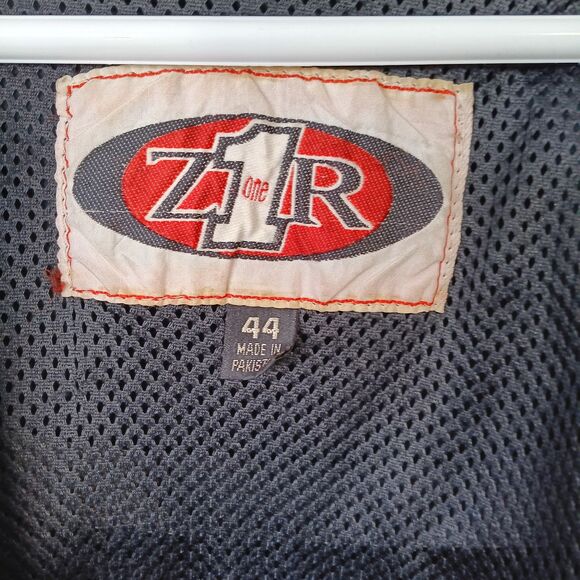 ZR1 Men's Leather Jacket with Pockets Size 44 - Picture 2 of 6